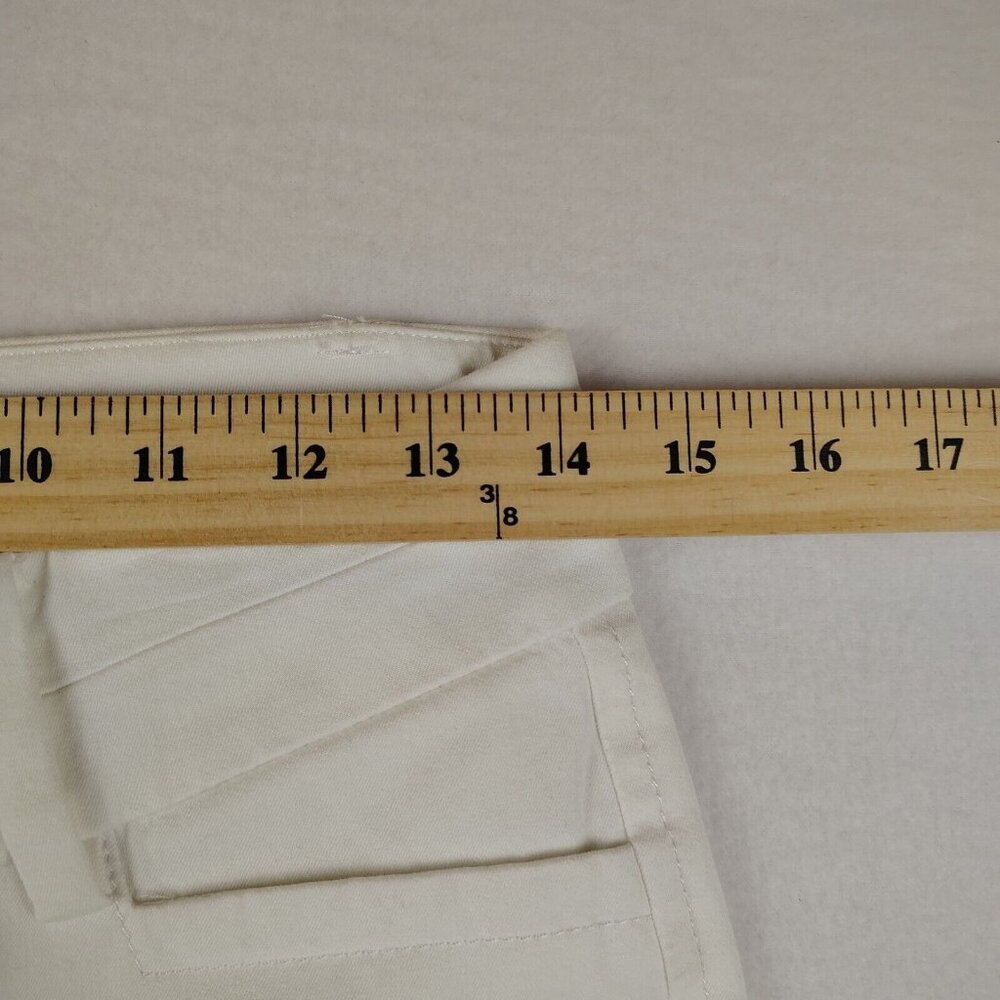 Lilly Pulitzer White Cropped Ankle Pants Size 0 Casual Low Rise - Picture 7 of 8